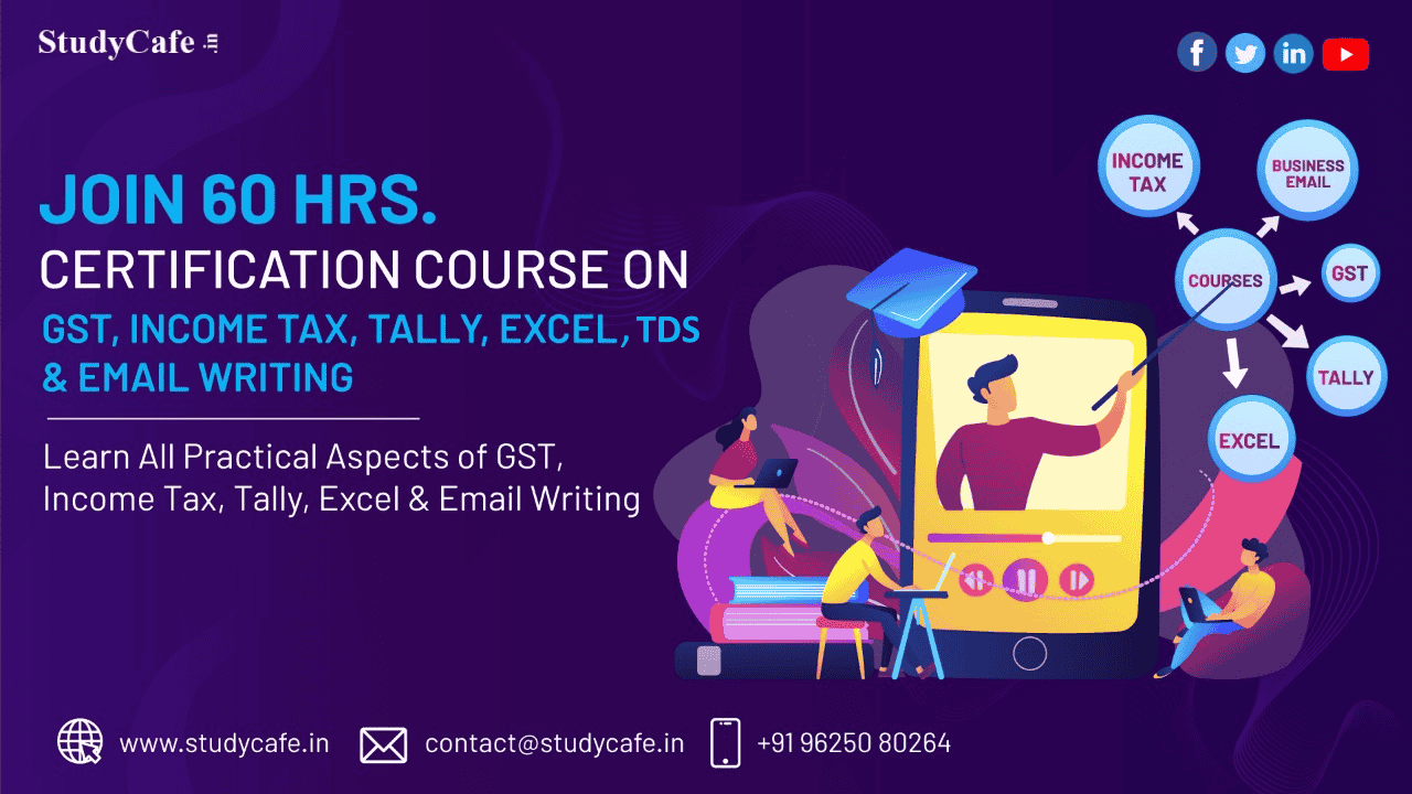 Practical Filing Certification Course on GST, ITR, TDS, Tally Prime & Excel